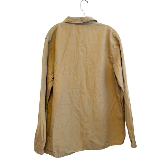 Lightning Bolt Canvas‎ Skater Surf Jacket Men Size XL Tan Beige Button Cotton - Picture 2 of 6